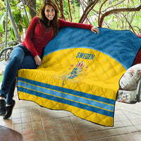 Sweden Ice Hockey Quilt Swedish Coat of Arms Design