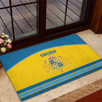 Sweden Ice Hockey Rubber Doormat Swedish Coat of Arms Design