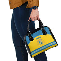 Sweden Ice Hockey Shoulder Handbag Swedish Coat of Arms Design