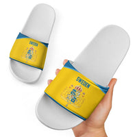 Sweden Ice Hockey Slide Sandals Swedish Coat of Arms Design