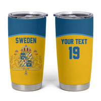 Sweden Ice Hockey Custom Tumbler Cup Swedish Coat of Arms Design