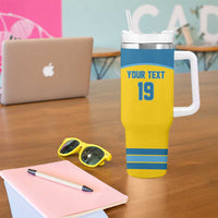 Sweden Ice Hockey Custom Tumbler With Handle Swedish Coat of Arms Design