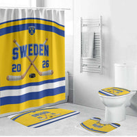 Sweden Ice Hockey Bathroom Set Go Tre Kronor Champions