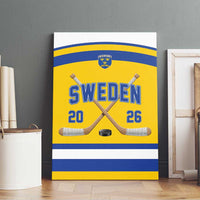 Sweden Ice Hockey Canvas Wall Art Go Tre Kronor Champions