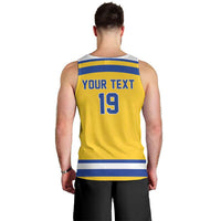 Sweden Ice Hockey Custom Men Tank Top Go Tre Kronor Champions