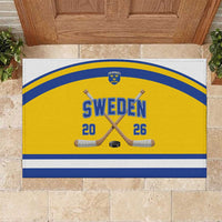 Sweden Ice Hockey Rubber Doormat Go Tre Kronor Champions