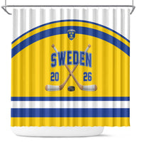 Sweden Ice Hockey Shower Curtain Go Tre Kronor Champions