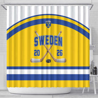 Sweden Ice Hockey Shower Curtain Go Tre Kronor Champions