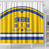 Sweden Ice Hockey Shower Curtain Go Tre Kronor Champions