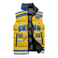 Sweden Ice Hockey Custom Sleeveless Puffer Jacket Go Tre Kronor Champions
