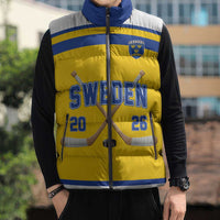 Sweden Ice Hockey Custom Sleeveless Puffer Jacket Go Tre Kronor Champions