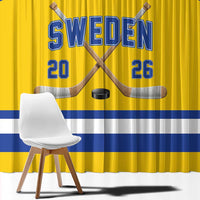 Sweden Ice Hockey Window Curtain Go Tre Kronor Champions