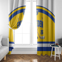 Sweden Ice Hockey Window Curtain Go Tre Kronor Champions