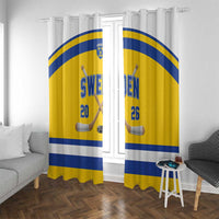 Sweden Ice Hockey Window Curtain Go Tre Kronor Champions