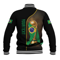 Personalized Brazil Football 2026 Baseball Jacket Trophy Flag Pride Art