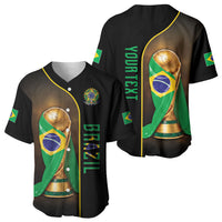 Personalized Brazil Football 2026 Baseball Jersey Trophy Flag Pride Art