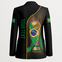 Personalized Brazil Football 2026 Blazer Trophy Flag Pride Art