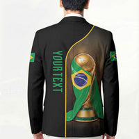 Personalized Brazil Football 2026 Blazer Trophy Flag Pride Art