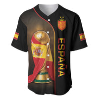 Personalized Spain Football 2026 Baseball Jersey Trophy Flag Pride Art