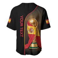 Personalized Spain Football 2026 Baseball Jersey Trophy Flag Pride Art