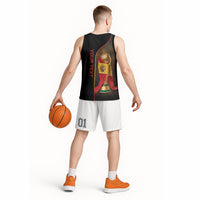 Personalized Spain Football 2026 Basketball Jersey Trophy Flag Pride Art