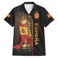 Personalized Spain Football 2026 Hawaiian Shirt Trophy Flag Pride Art