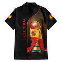 Personalized Spain Football 2026 Hawaiian Shirt Trophy Flag Pride Art