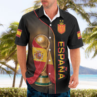 Personalized Spain Football 2026 Hawaiian Shirt Trophy Flag Pride Art