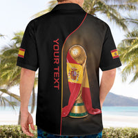 Personalized Spain Football 2026 Hawaiian Shirt Trophy Flag Pride Art