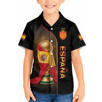 Personalized Spain Football 2026 Hawaiian Shirt Trophy Flag Pride Art