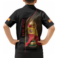 Personalized Spain Football 2026 Hawaiian Shirt Trophy Flag Pride Art