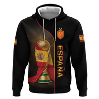 Personalized Spain Football 2026 Hoodie Trophy Flag Pride Art