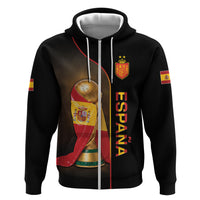 Personalized Spain Football 2026 Hoodie Trophy Flag Pride Art