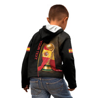 Personalized Spain Football 2026 Kid Hoodie Trophy Flag Pride Art