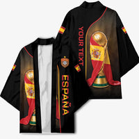 Personalized Spain Football 2026 Kimono Trophy Flag Pride Art