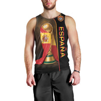 Personalized Spain Football 2026 Men Tank Top Trophy Flag Pride Art