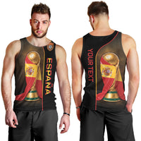 Personalized Spain Football 2026 Men Tank Top Trophy Flag Pride Art