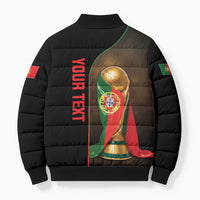 Personalized Portugal Football 2026 Bomber Puffer Jacket Trophy Flag Pride Art