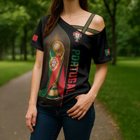 Personalized Portugal Football 2026 Cross Shoulder Shirt Trophy Flag Pride Art