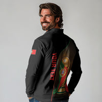 Personalized Portugal Football 2026 Long Sleeve Polo Shirt Trophy Flag Pride Art