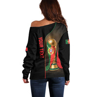 Personalized Portugal Football 2026 Off Shoulder Sweater Trophy Flag Pride Art