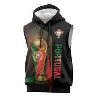 Personalized Portugal Football 2026 Sleeveless Hoodie Trophy Flag Pride Art