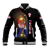 Personalized Croatia Football 2026 Baseball Jacket Trophy Flag Pride Art