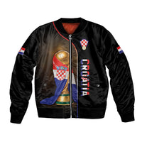 Personalized Croatia Football 2026 Bomber Jacket Trophy Flag Pride Art