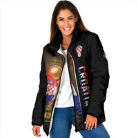 Personalized Croatia Football 2026 Padded Jacket Trophy Flag Pride Art