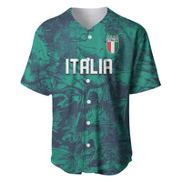 Custom Italy Football Baseball Jersey Gli Azzurri Renaissance Art Green Version