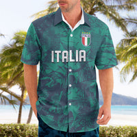 Custom Italy Football Hawaiian Shirt Gli Azzurri Renaissance Art Green Version