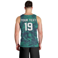 Custom Italy Football Men Tank Top Gli Azzurri Renaissance Art Green Version