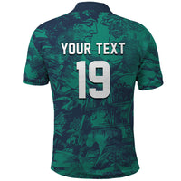 Custom Italy Football Polo Shirt Gli Azzurri Renaissance Art Green Version