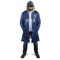 Custom Italy Football Cloak Gli Azzurri Renaissance Art Blue Version
